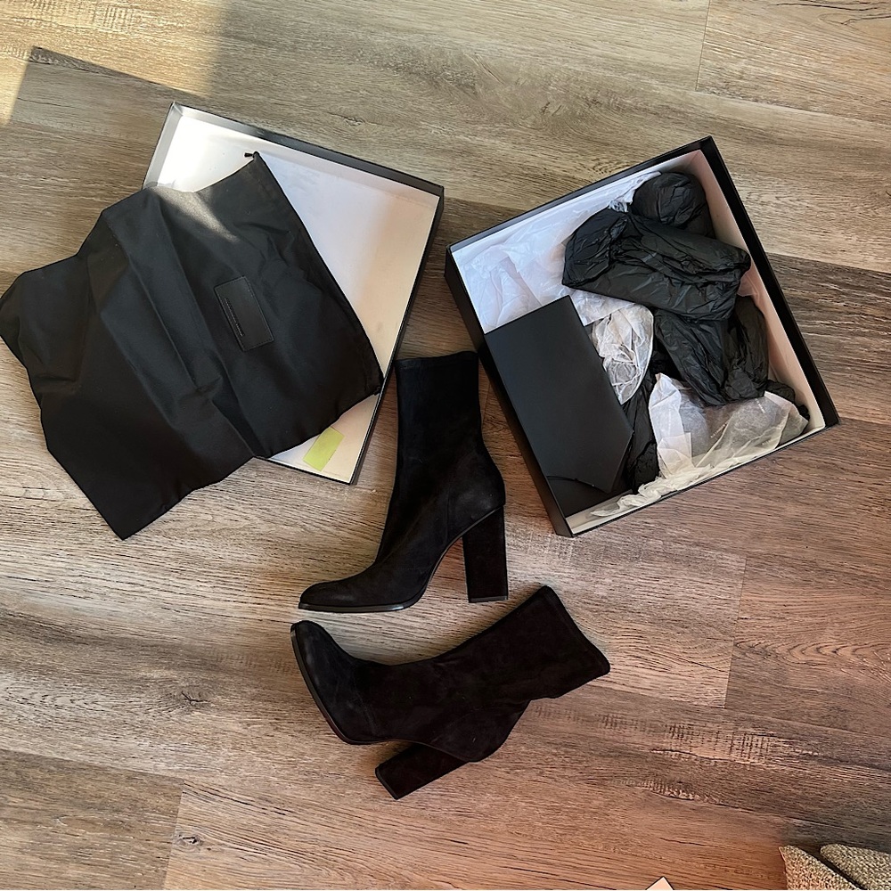 Alexander Wang Gia booties as seen on Hailey Bieber